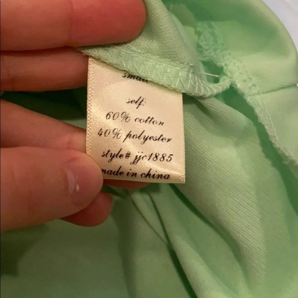 Francescas Blue Rain Green Lace Cut Out Dress - Picture 5 of 5